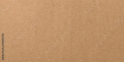 Background of brown kraft paper or cardboard texture. Abstract pattern of beige rough carton, old paper sheet, parchment or papyrus surface, vector