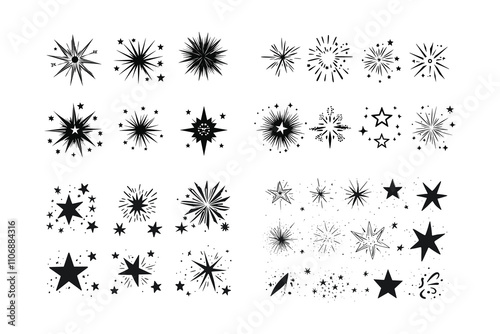 Fireworks vector background