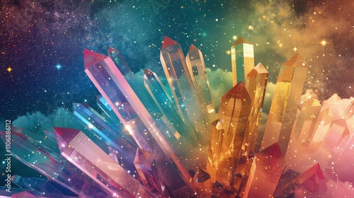 abstract background with stars