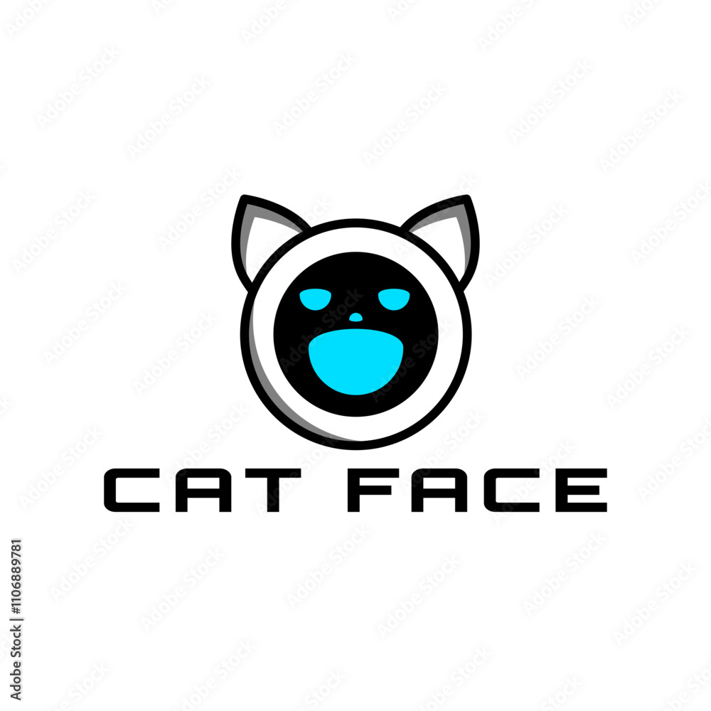 cat face logo design for your brand or etc cat face logo design for your brand or etc