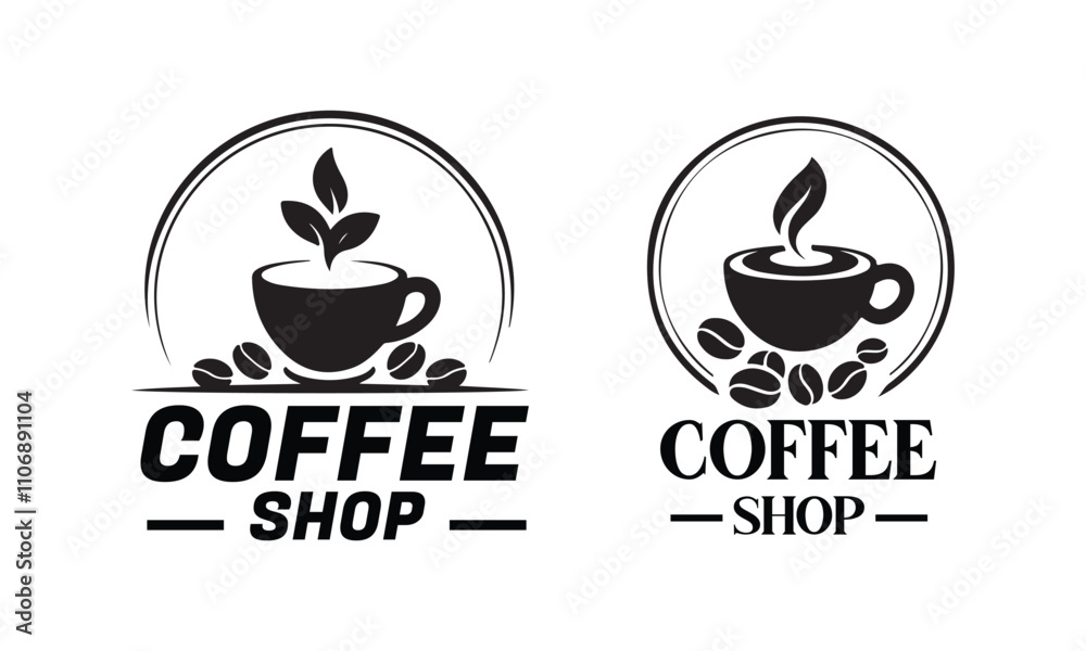 Coffee vector logo design with unique concept Premium Vector, A cup of hot cafe coffee or caffeine drink flat vector icon for food apps and websites Coffee vector logo design with unique concept Premium Vector, A cup of hot cafe coffee or caffeine drink flat vector icon for food apps and websites