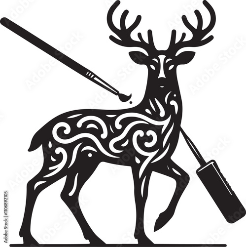 deer vector silhouette