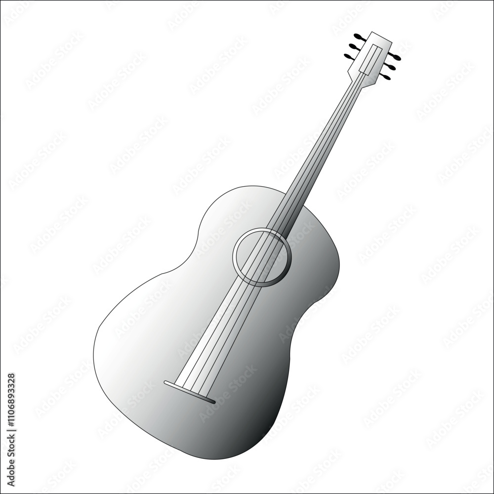 Fototapeta premium hand draw gittar 