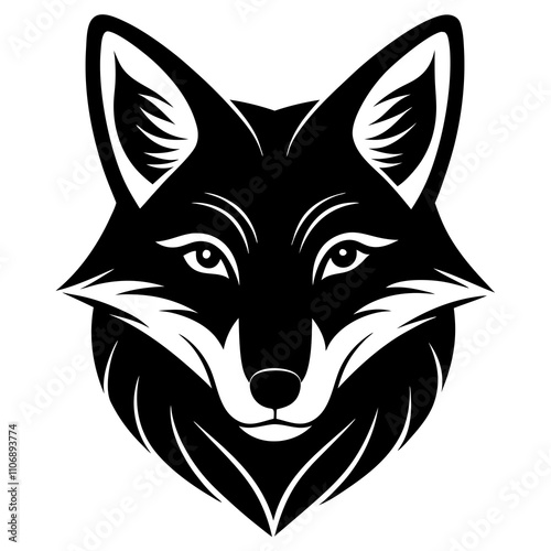 wolf head vector