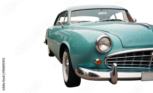 Dicut classic blue car high crome detail half pic