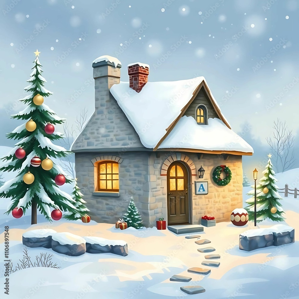 Naklejka premium Christmas Card