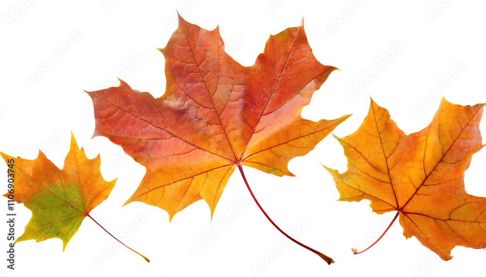 Set of Falling Maple Leaves in Autumn Colors Isolated on Transparent Background PNG
Set of Falling Maple Leaves in Autumn Colors Isolated on Transparent Background PNG