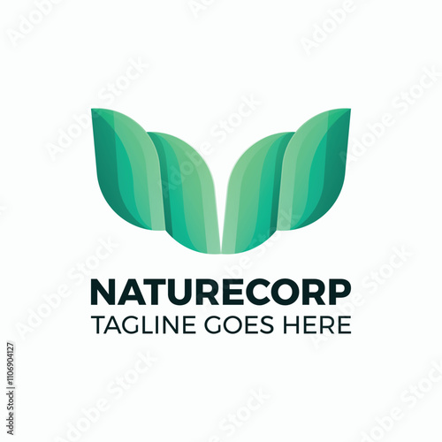 Nature Corp Gradient Colorful Logo