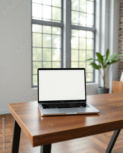 laptop on table