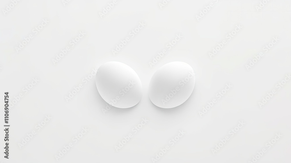White silhouette shape resembling a female breast, symbolism., iconography White silhouette shape resembling a female breast, symbolism., iconography