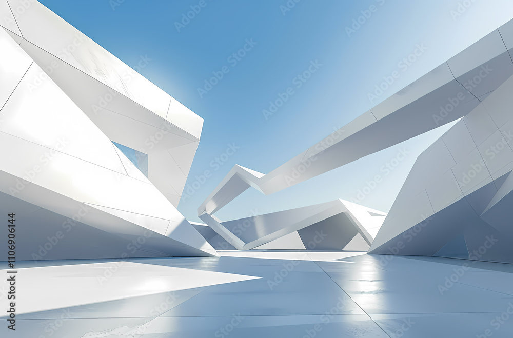 Obraz premium Minimal architectural space