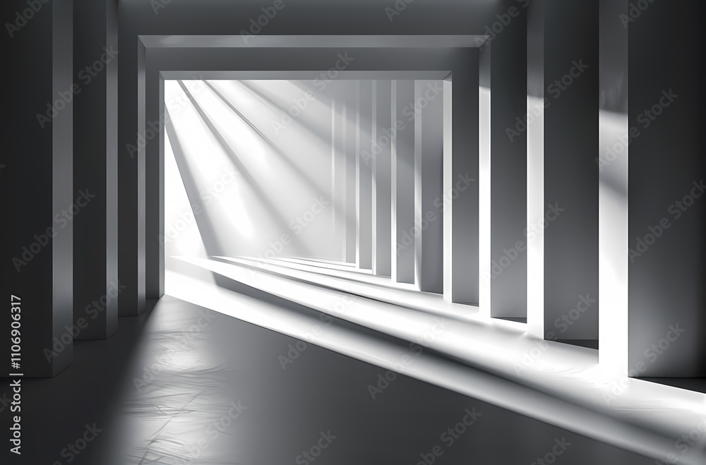 Fototapeta premium Minimal architectural space