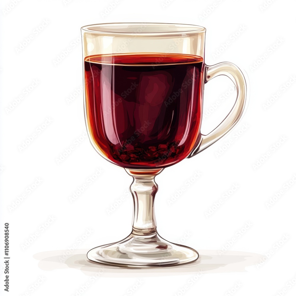 Mulled wine isolated on white background Mulled wine isolated on white background