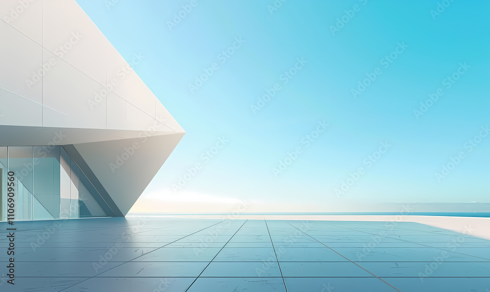 Fototapeta premium Minimal architectural space