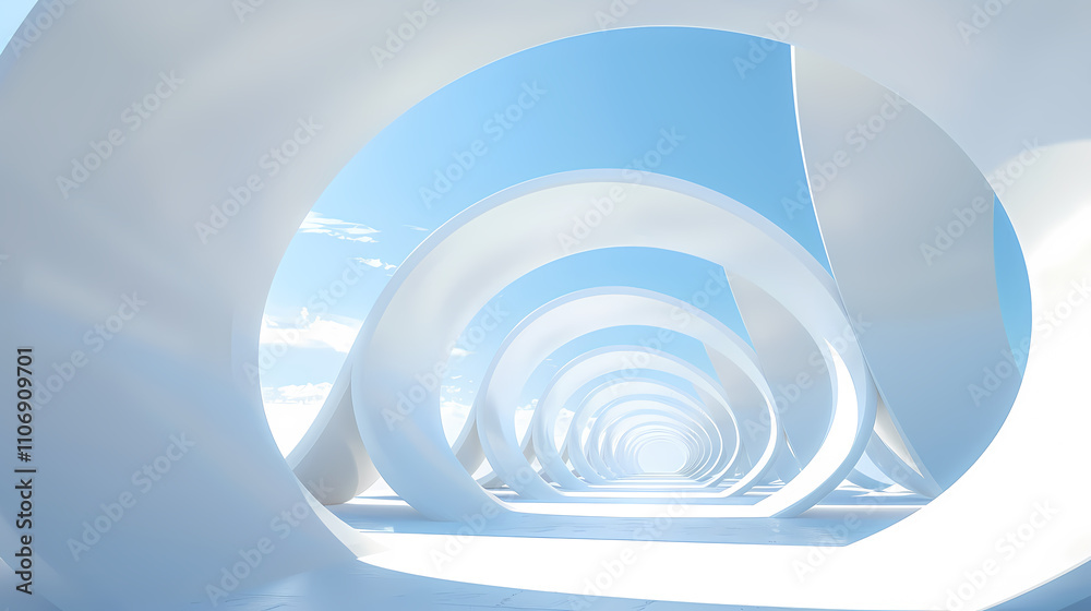 Obraz premium Minimal architectural space