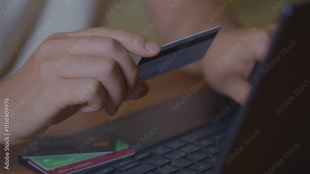 Digital Banking and Online Payment with Credit Card using Laptop Digital Banking and Online Payment with Credit Card using Laptop