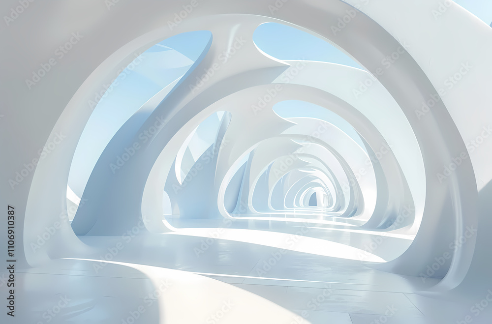 Obraz premium Minimal architectural space