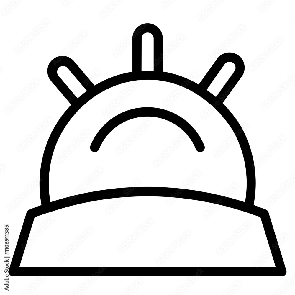 Obraz premium Construction Industrial Tool Line Icon