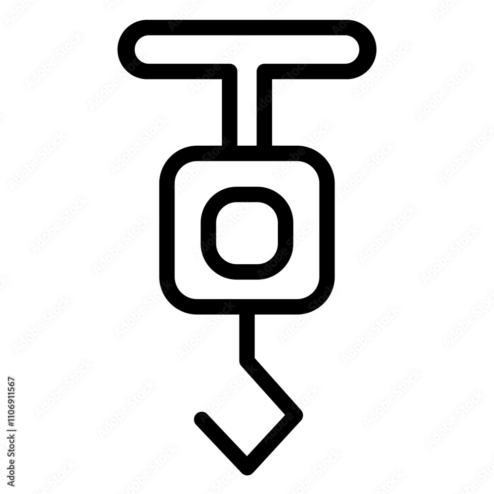 Factory Industry Machine Line Icon