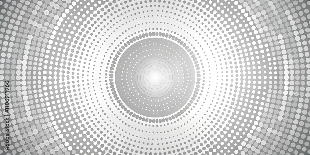 Abstract Circular Dot Pattern Design with Gradients of Gray Abstract Circular Dot Pattern Design with Gradients of Gray