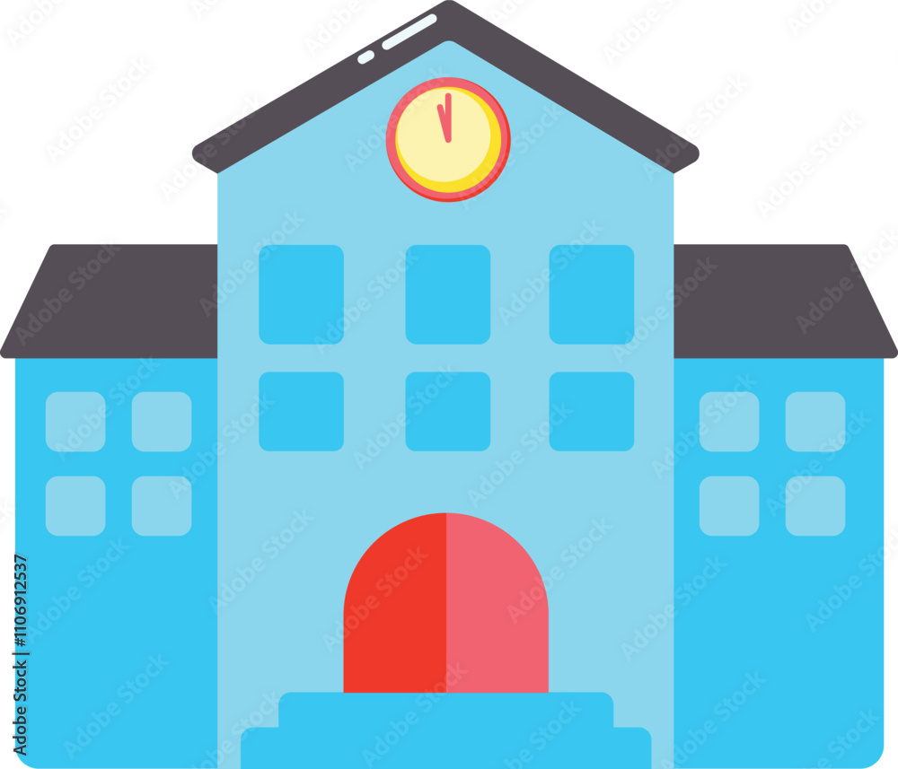 School Building Icon Element Illustration School Building Icon Element Illustration