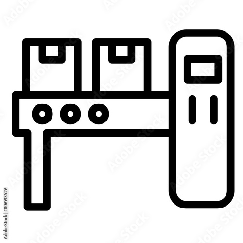 Belt Conveior Factory Line Icon