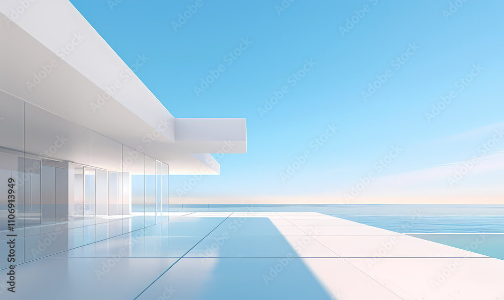 Obraz premium Minimal architectural space