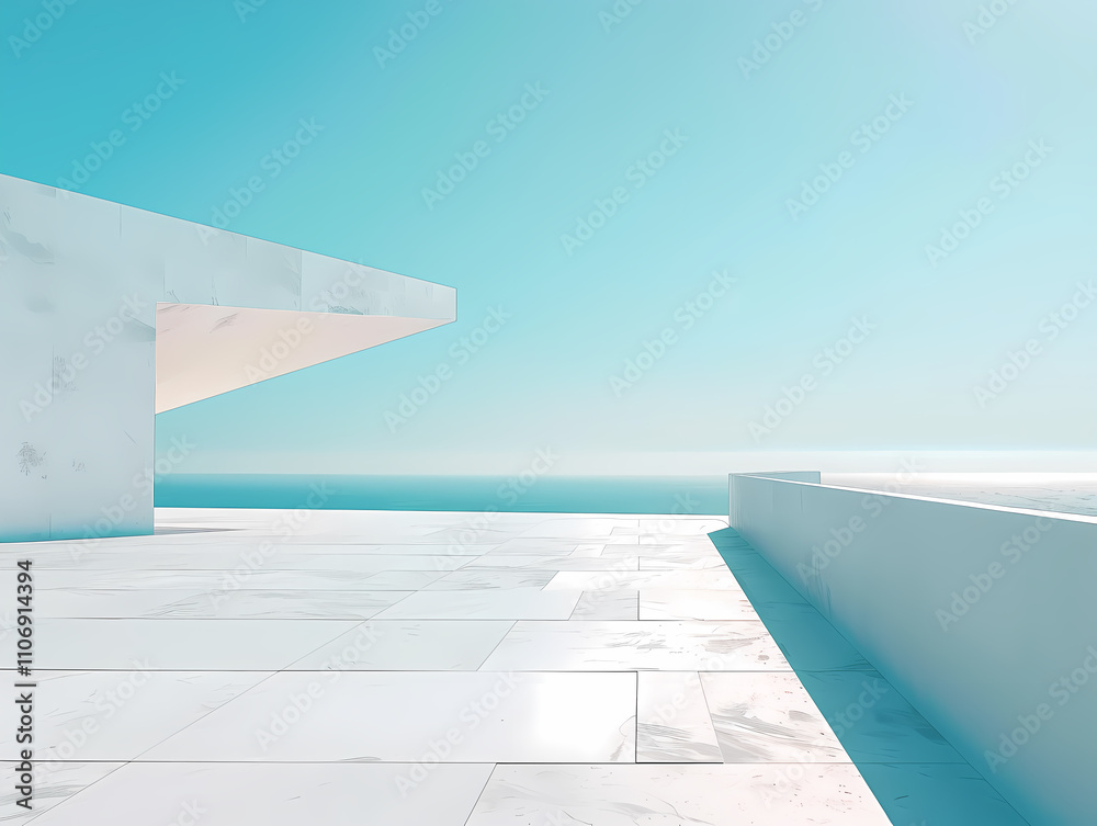 Obraz premium Minimal architectural space