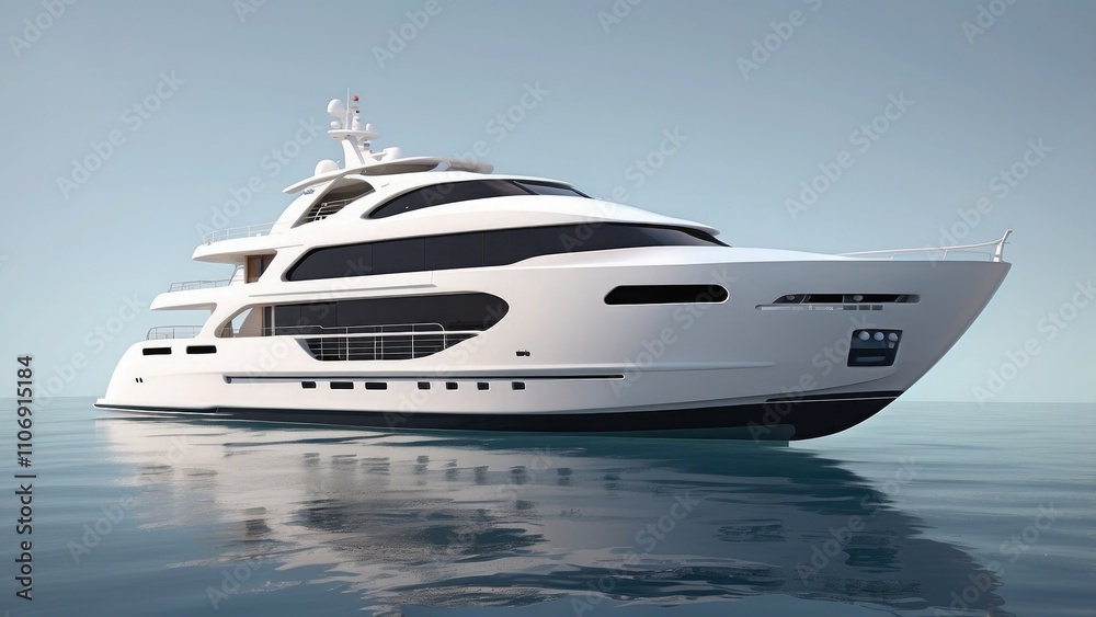 3D render of a modern vessel- 3D render of a modern vessel-