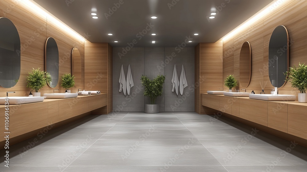 Fototapeta premium 3d render of cloak room, dressing room 