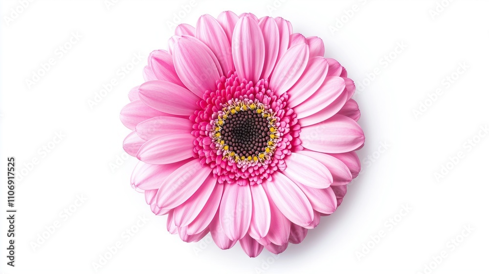 Gerbera Flower Color isolated on white Background Gerbera Flower Color isolated on white Background