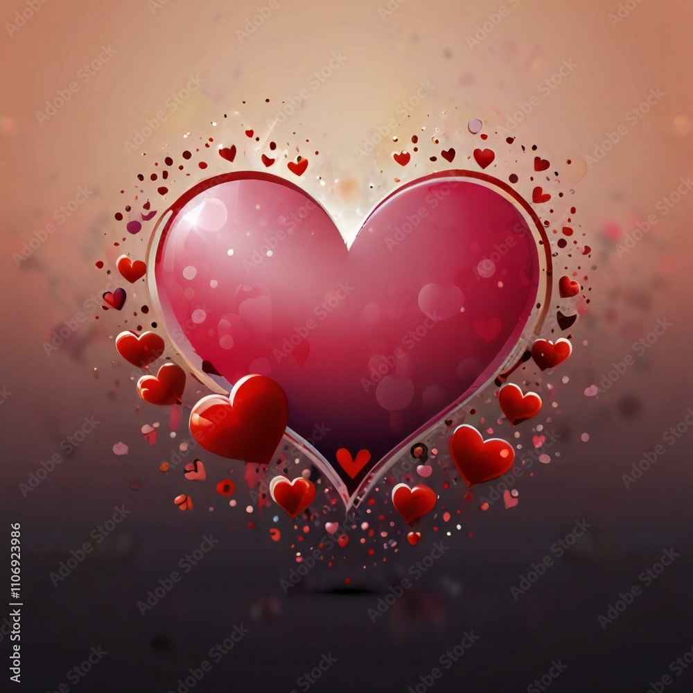 background with hearts