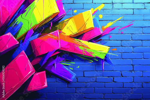 Bold and Vibrant Street Art Breathing Life into a Plain Urban Wall