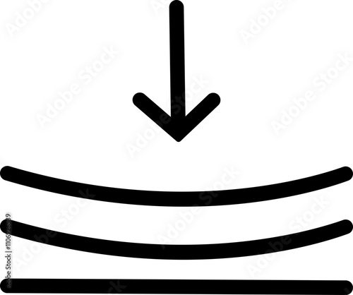 Elastic Flexibility linear icon. Monochrome simple Flexibility vector for template, web design and infographic. Resilience material sign. Quality design element isolated on transparent background.