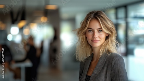 Wallpaper Mural successful female executives walk confidently through a modern and beautiful office Torontodigital.ca