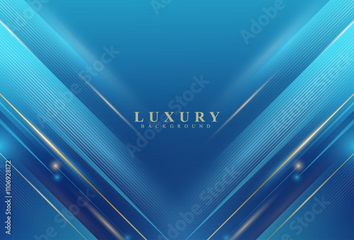 abstract background,luxury ,blue gradations,gold shape effect style,memphis,background,vector,eps 10