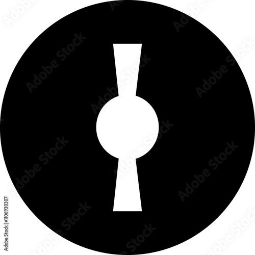 Door key hole icon. Security protection concept in trendy flat style. Door open, padlock symbol. Password symbol sign vector illustration silhouette isolated on transparent background.