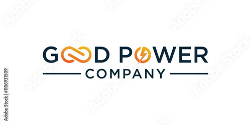infinity logo and lightning logo electric logo. Logo for company name