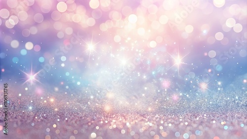 Shimmering Glittery Background with Pastel Hues and Sparkling Lights