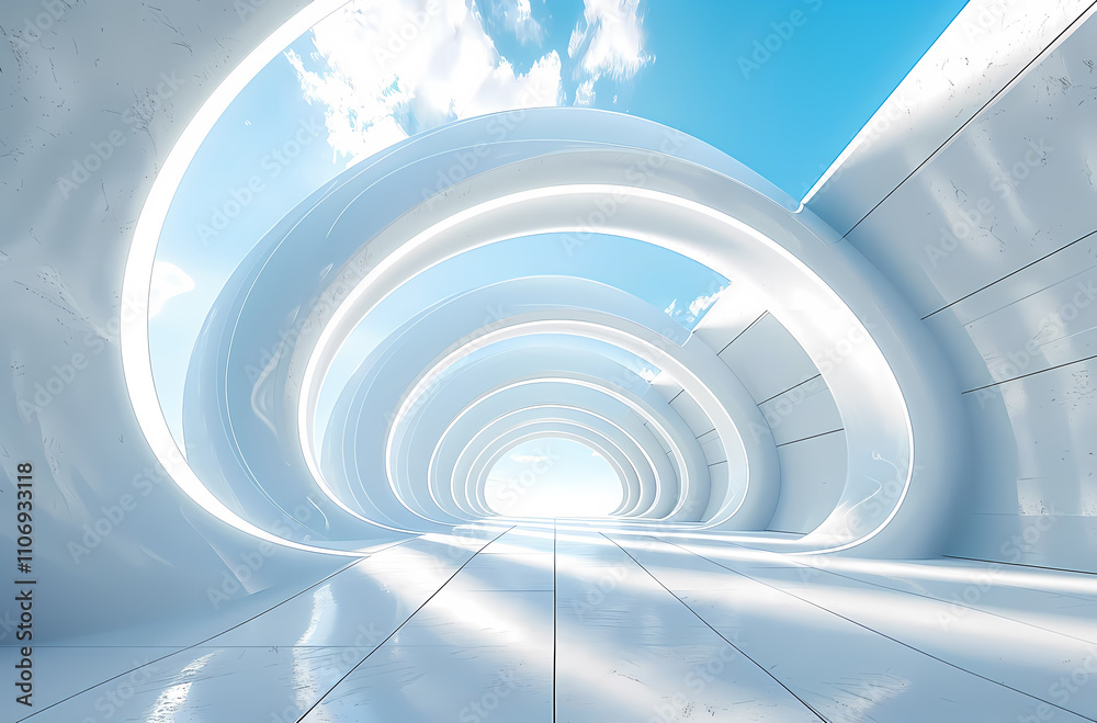 Obraz premium Minimal architectural space