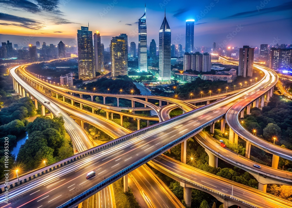 Fototapeta premium traffic at night