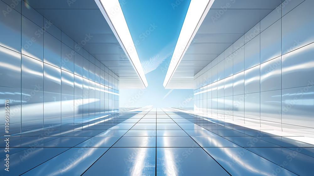 Obraz premium Minimal architectural space