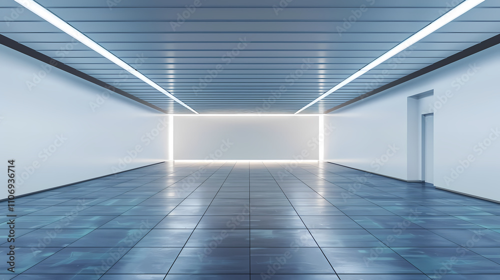 Obraz premium Minimal architectural space