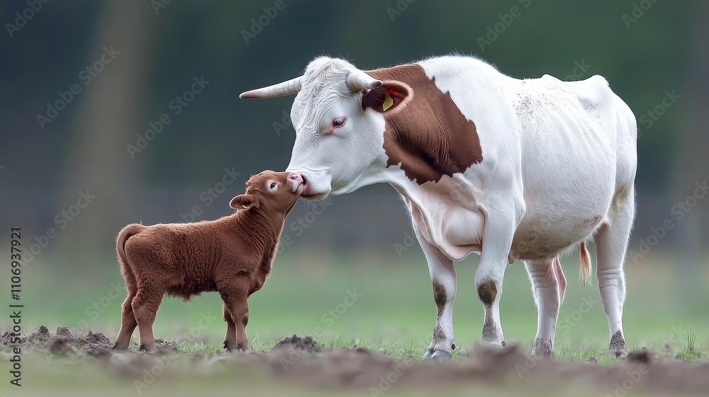 Dutch Cow and Calf Interaction in Pasture Dutch Cow and Calf Interaction in Pasture