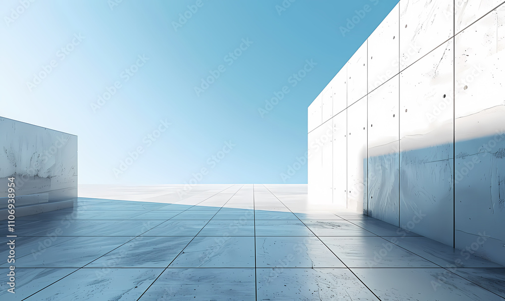 Obraz premium Minimal architectural space