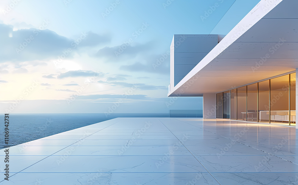Fototapeta premium Minimal architectural space