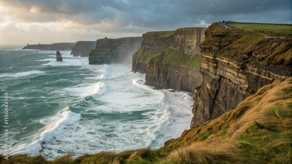 Coastal cliffs offering dramatic views of crashing waves perfect for reflective walks and moments of deep personal contemplation. Coastal cliffs offering dramatic views of crashing waves perfect for reflective walks and moments of deep personal contemplation.