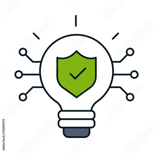 Digital Governance and Cybersecurity Icon