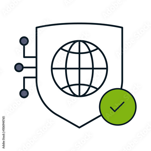 Global Governance and International Cooperation Icon.