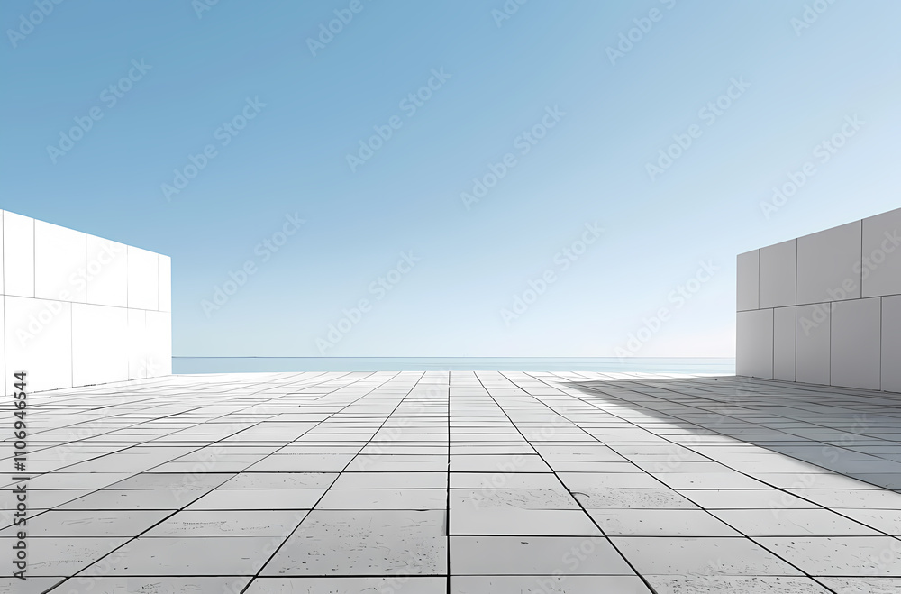 Fototapeta premium Minimal architectural space